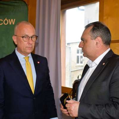 Marszałek Marcin Jabłoński spotkał się z Cechem